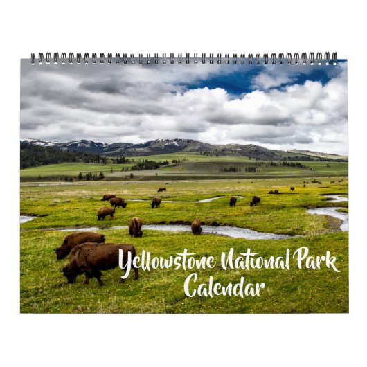 Calendrier Large Yellowstone Park Calendar (Protection)