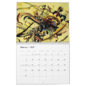 Calendrier L'art Abstrait de Kandinsky (Feb 2027)