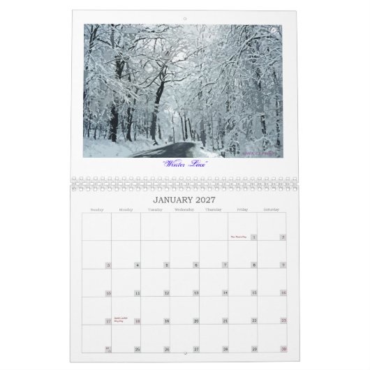 Calendrier "L'art de la nature " (Jan 2027)