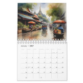 Calendrier L'art de l'aquarelle à Bangkok (Jan 2027)