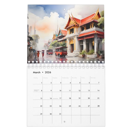 Calendrier L'art de l'aquarelle à Bangkok (Mar 2026)