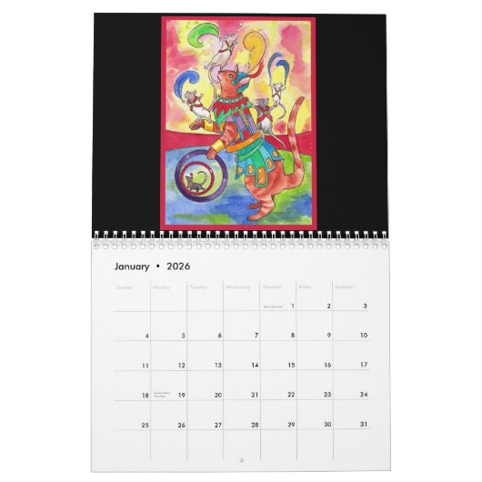 Calendrier L'art du rat illustré 2012 (Jan 2026)