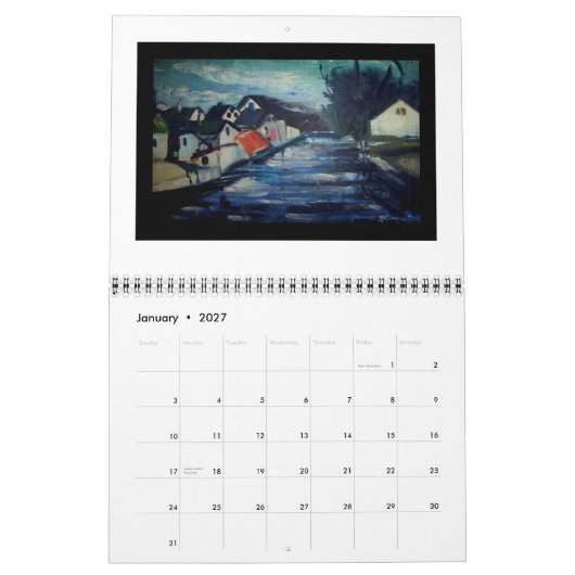 Calendrier L'art du type E.SJ. Otilano (Jan 2027)