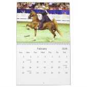 Calendrier Le bel Américain Saddlebred (Feb 2026)
