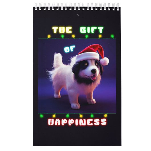 Calendrier Le cadeau de bonheur chiot 25 décembre Noël (Protection)