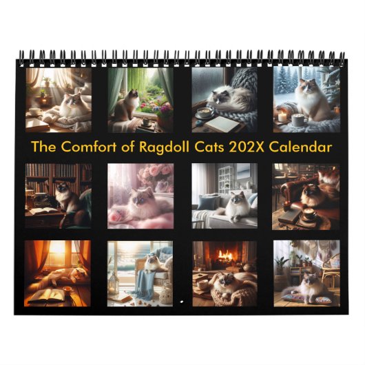 Calendrier Le confort des Ragdoll Cats 202X (Protection)