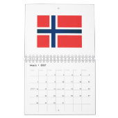 Calendrier Le drapeau de la Norvège (Mar 2027)