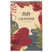Calendrier Le feuillage moderne dans les tons chauds Calendri (Protection)