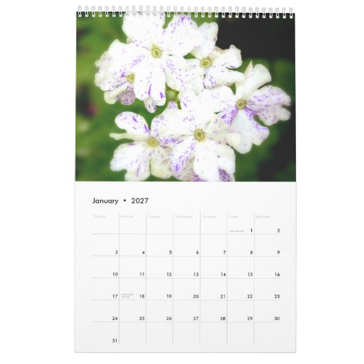 Calendrier Le jardin pourpre 2013 (Jan 2027)