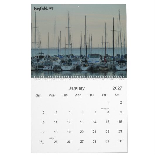 Calendrier Le lac Supérieur 2013 (Jan 2027)