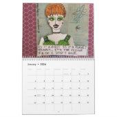 Calendrier Le mauvais calendrier-bonheur d'art de fille est (Jan 2026)