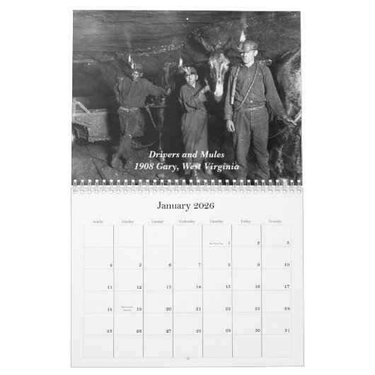 Calendrier Le mineur de bassins houillers 2011 (Jan 2026)