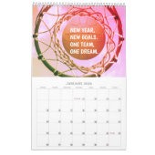 Calendrier Le nom fait sur commande d'équipe a personnalisé (Jan 2026)