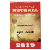 Calendrier Le nom fait sur commande d'équipe a personnalisé (Protection)