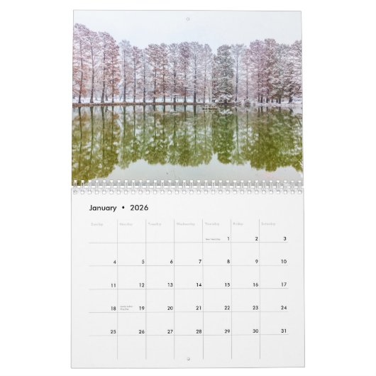 Calendrier Le parc forestier (Jan 2026)