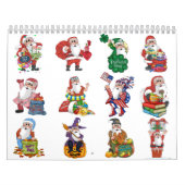 Calendrier Le père noël orienté (Protection)