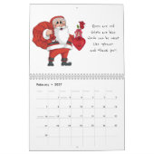 Calendrier Le père noël orienté (Feb 2027)