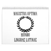 Calendrier Le plus grand professeur latin du monde (femelle) (Protection)