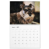 Calendrier Le Schnauzer adorable de 12 mois poursuit l'art (Mar 2027)