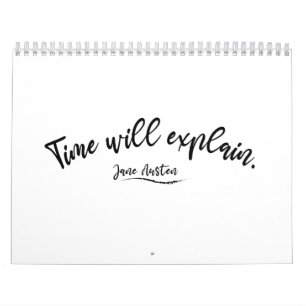 Calendrier Le temps nous expliquera. Jane Austen
