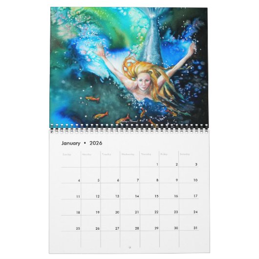 Calendrier Légendes - Calender de douze mois (Jan 2026)