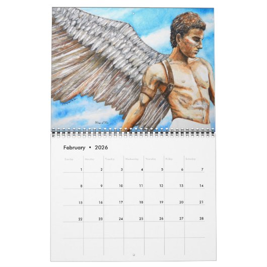 Calendrier Légendes - Calender de douze mois (Feb 2026)