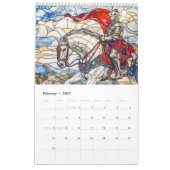 Calendrier Legends in Glass – Medieval Fantasy Calendar 2026 (Feb 2027)