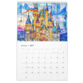 Calendrier Legends in Glass – Medieval Fantasy Calendar 2026 (Jan 2027)