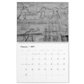 Calendrier L'Egypte sans couleur (Feb 2027)