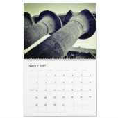 Calendrier L'Egypte sans couleur (Mar 2027)