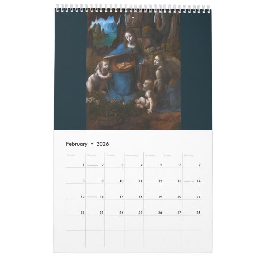 Calendrier Leonardo da Vinci (Feb 2026)