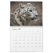 Calendrier Léopard des neiges 2027 (Jan 2027)