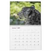 Calendrier Léopard des neiges 2027 (Jan 2027)