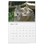 Calendrier Léopard des neiges 2027 (Feb 2027)