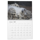 Calendrier Léopard des neiges 2027 (Jan 2027)