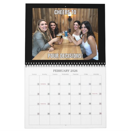 Calendrier Les calembours de datation et la collecte de (Feb 2026)