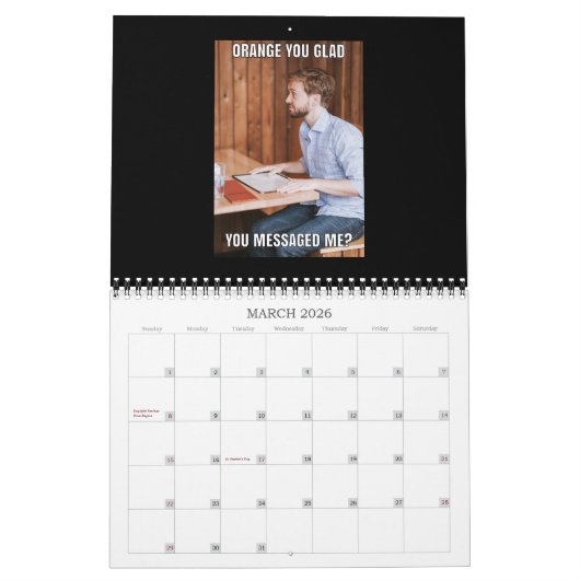 Calendrier Les calembours de datation et la collecte de (Mar 2026)