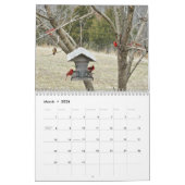 Calendrier Les cardinaux pour le chaque mois 2016 peuvent (Mar 2026)