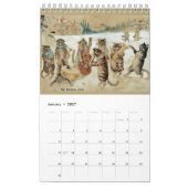 Calendrier Les Chats de Louis Wain 2026 - Page unique (Jan 2027)