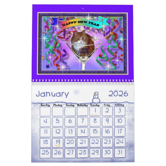 CALENDRIER LES CHATS DE SHERRIEY (Jan 2026)