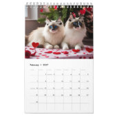 Calendrier Les chats s'amusent (Feb 2027)