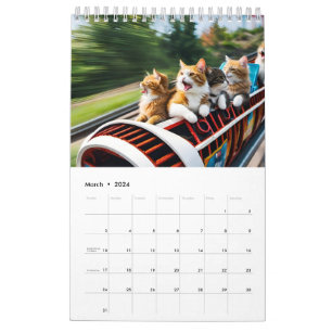 Calendrier Les chats s'amusent
