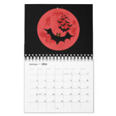 Calendrier Les chauves-souris vampires contre la lune rouge (Jan 2026)