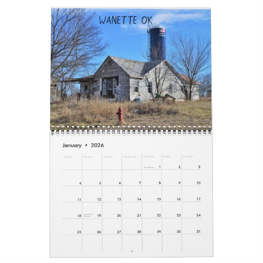 Calendrier Les choses oubliées 2020 (Jan 2026)