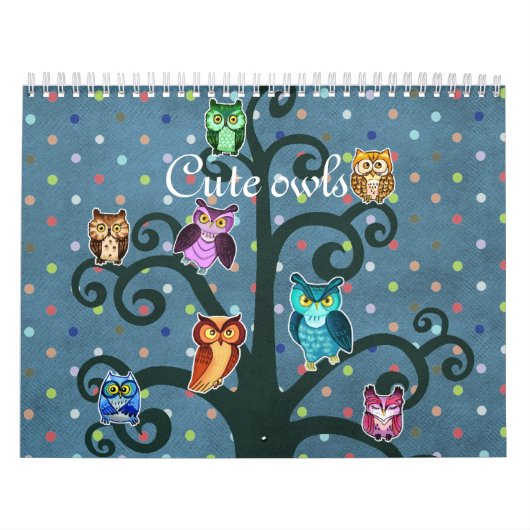 Calendrier Les chouettes adorables (Protection)