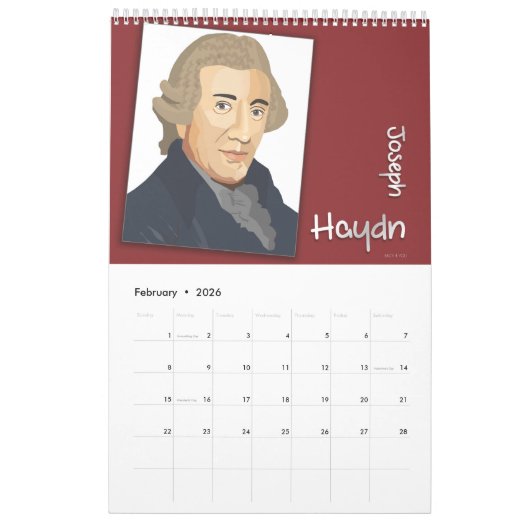 Calendrier Les Compositeurs (Feb 2026)