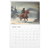 Calendrier Les cowboys à cheval (Feb 2027)