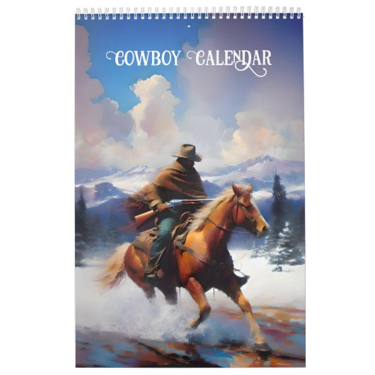Calendrier Les cowboys à cheval (Protection)