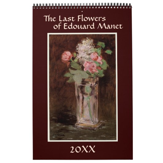 Calendrier Les dernières fleurs d'Edouard Manet (Protection)
