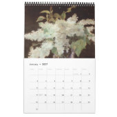 Calendrier Les dernières fleurs d'Edouard Manet (Jan 2027)